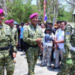 Danbrigif 4 Mar/BS Hadiri Upacara Pembaretan Siswa Dimana dan Dikata Kejuruan Marinir 2026 di Pantai Baruna Masel