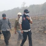 Tinjau Karhutla Way Kambas, Kasrem 043/Gatam Dampingi Kepala BNPB Kawal Keselamatan Ekosistem